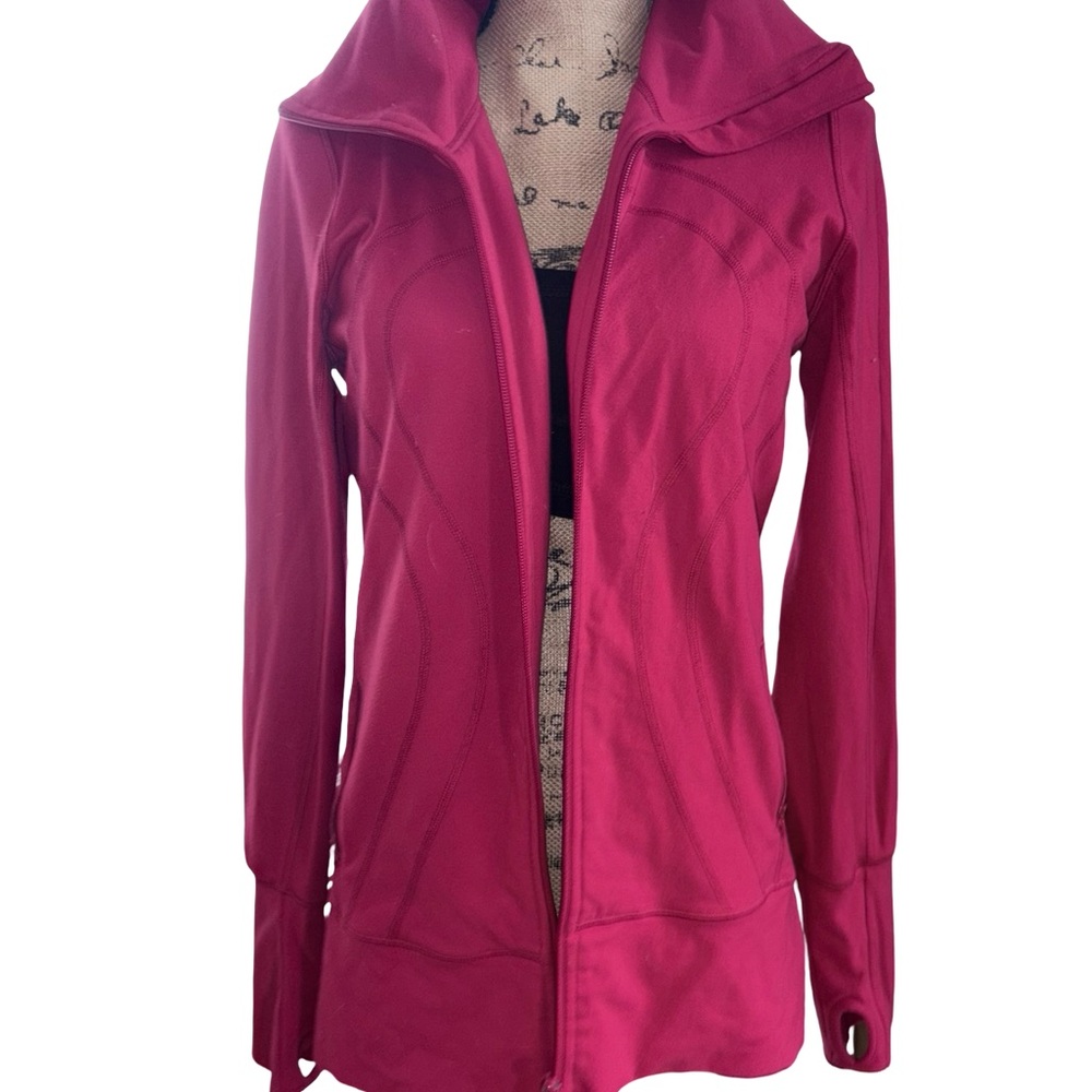 Lululemon In Stride Red Front Zip Women’s Jacket size 10